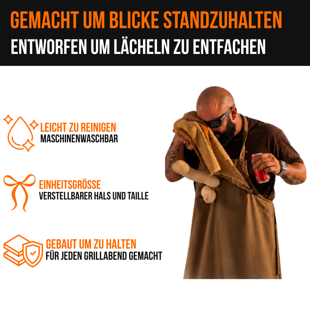 BBQ-Schürze mit Überraschungsobjekt